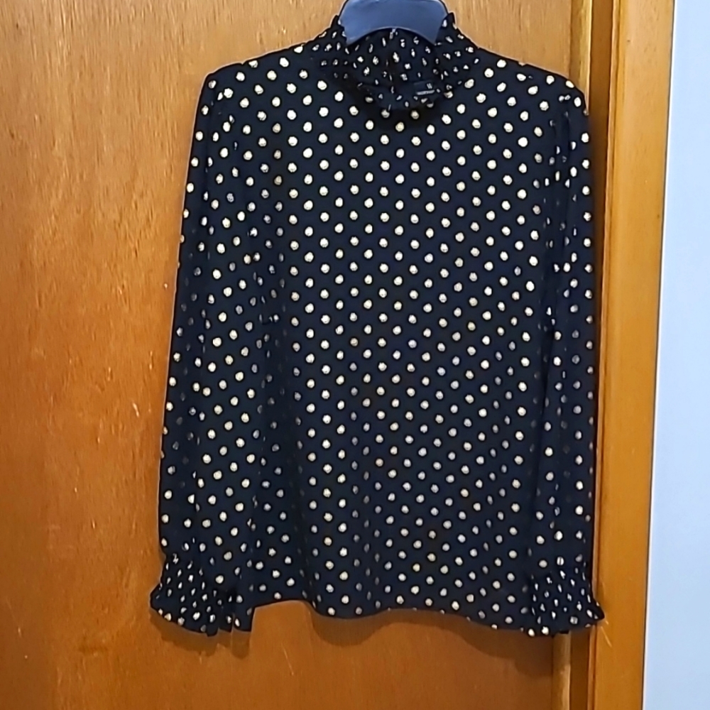Worthington top, size PXL, Black/Gold